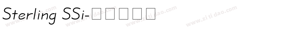 Sterling SSi字体转换